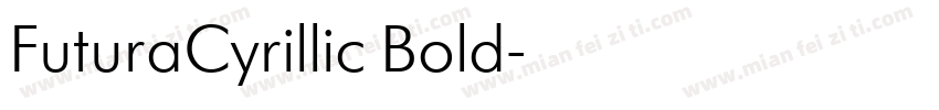 FuturaCyrillic Bold字体转换